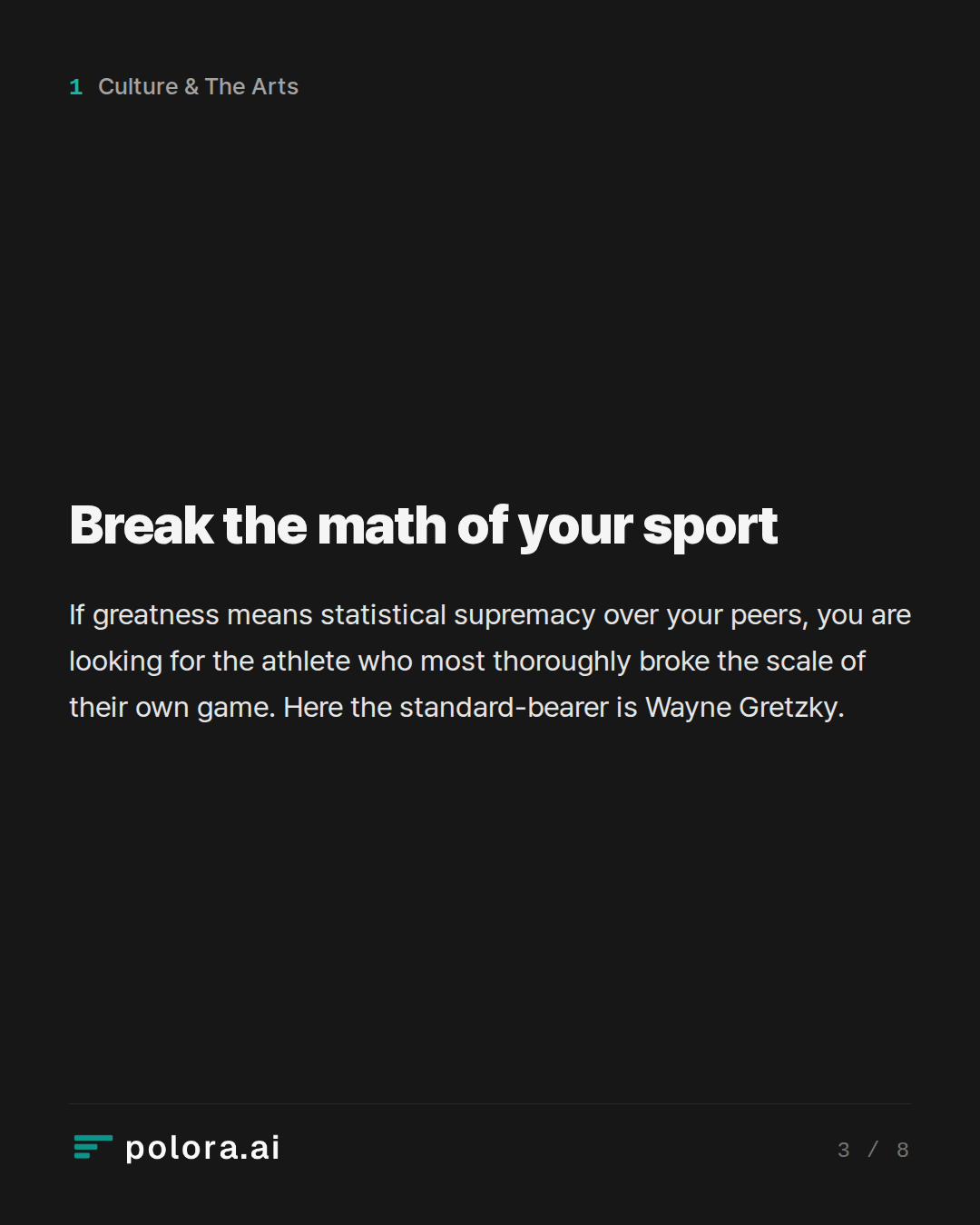 Break the math of your sport