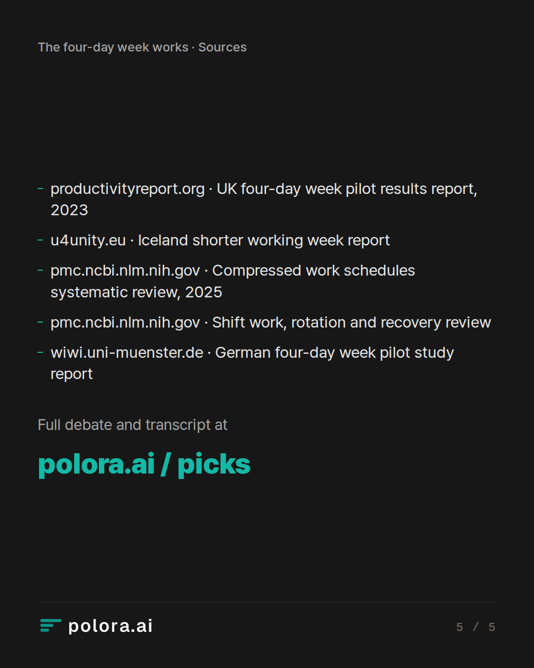 Sources productivityreport.org · UK four-day week pilot results report, 2023, u4unity.eu · Iceland shorter working week report, pmc.ncbi.nlm.nih.gov · Compressed work schedules systematic review, 2025