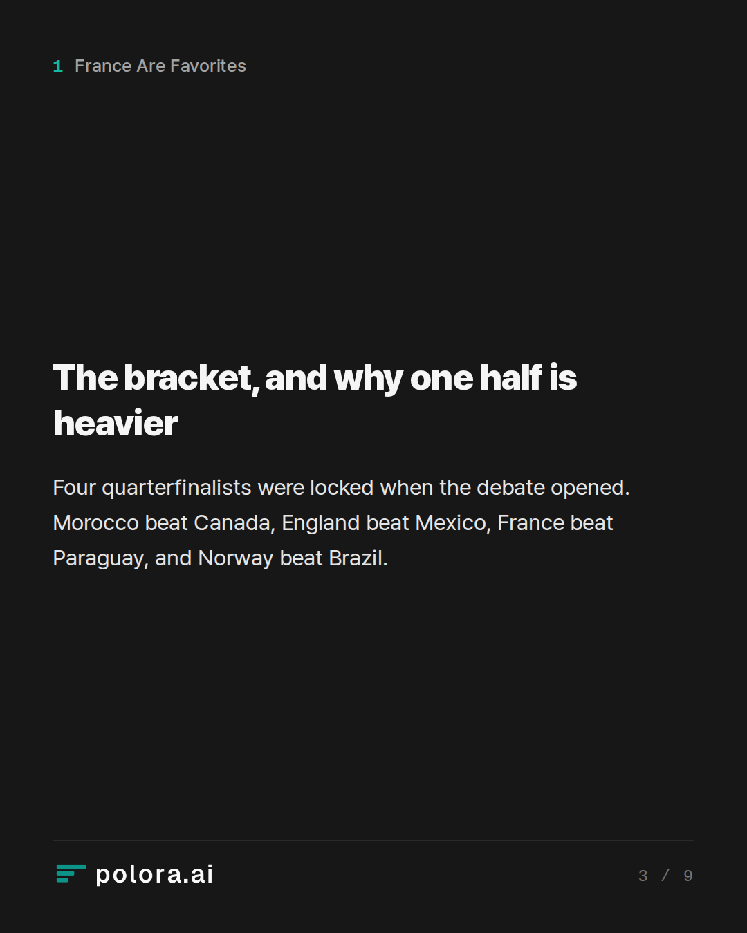 The bracket, and why one half is heavier