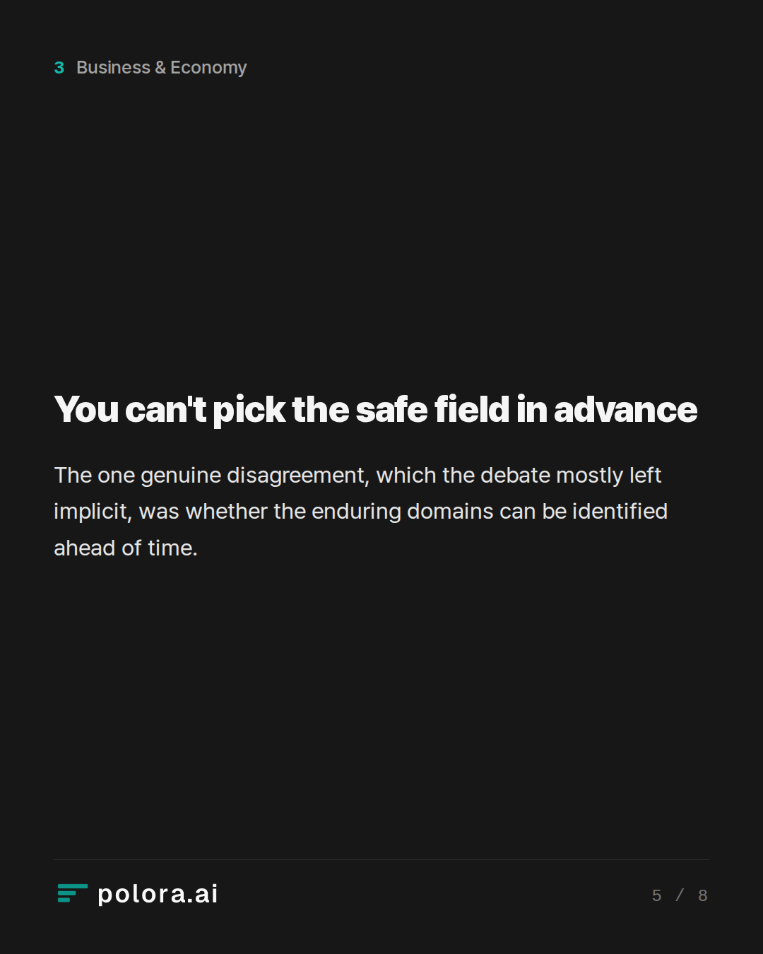 You can't pick the safe field in advance