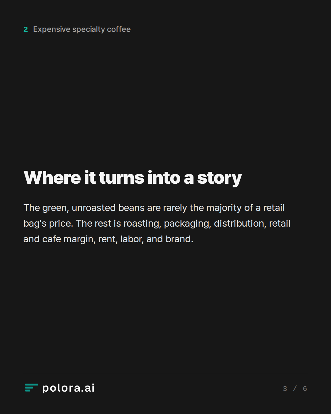 Where it turns into a story
