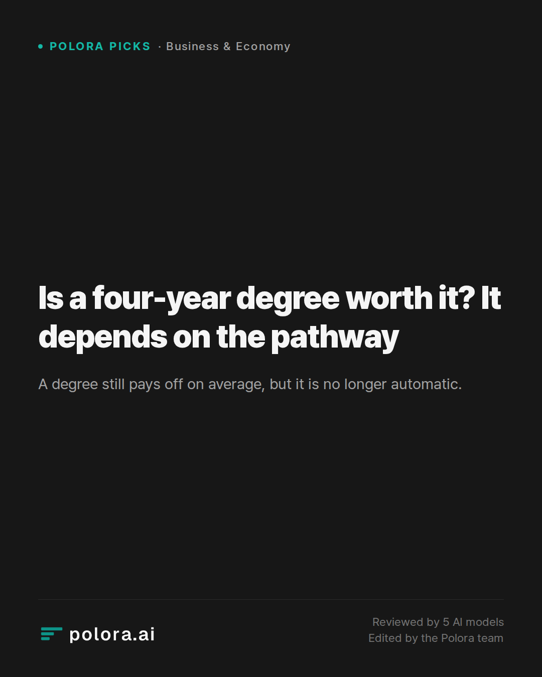 Is a four-year degree worth it? It depends on the pathway