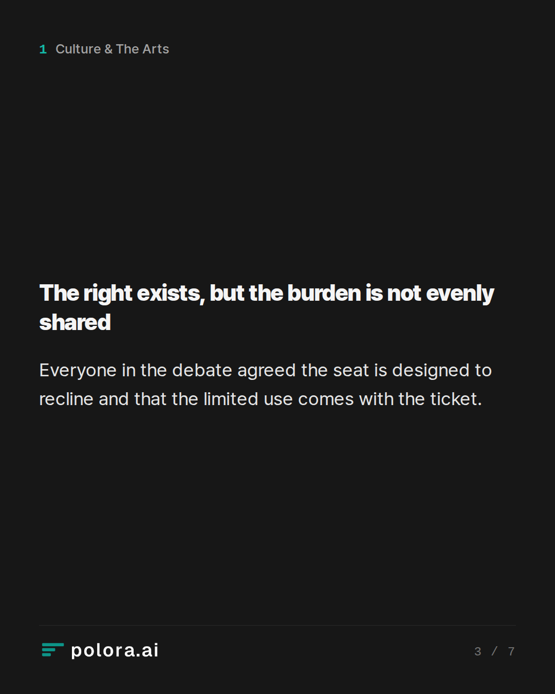 The right exists, but the burden is not evenly shared