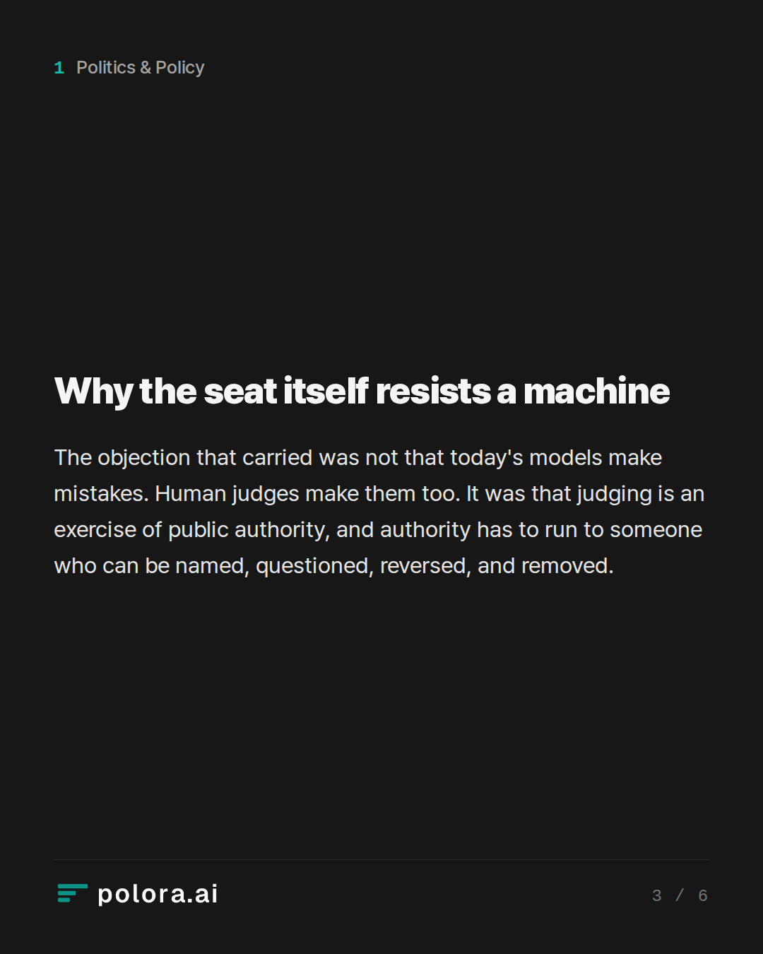 Why the seat itself resists a machine