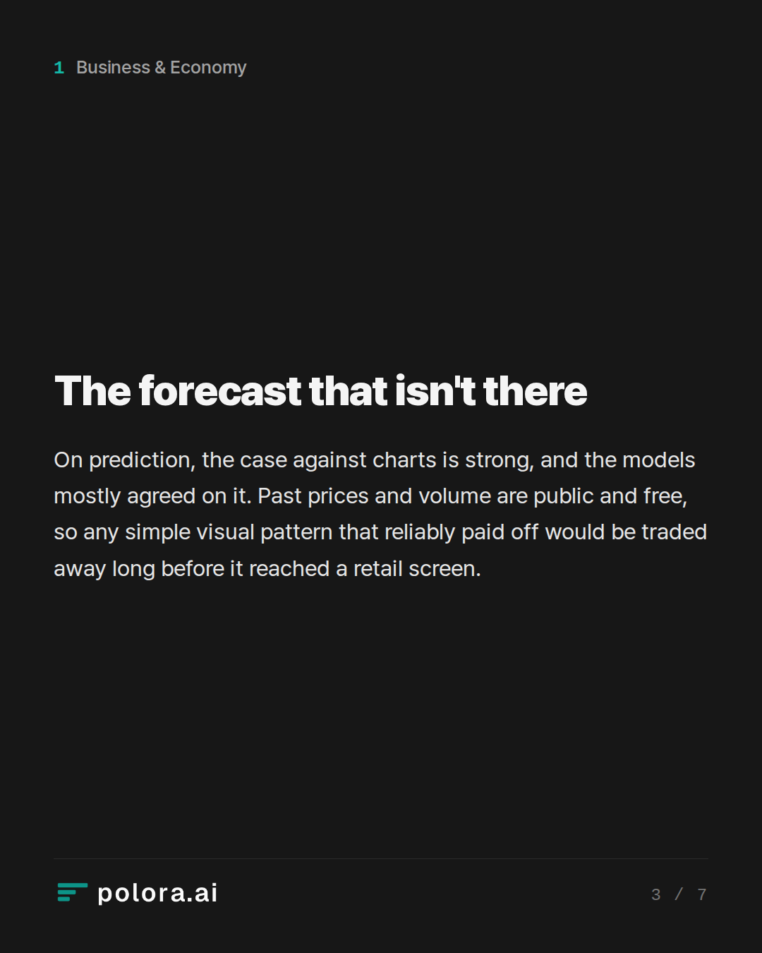 The forecast that isn't there