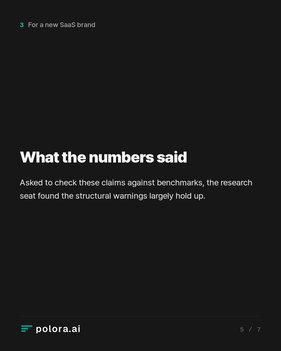 What the numbers said