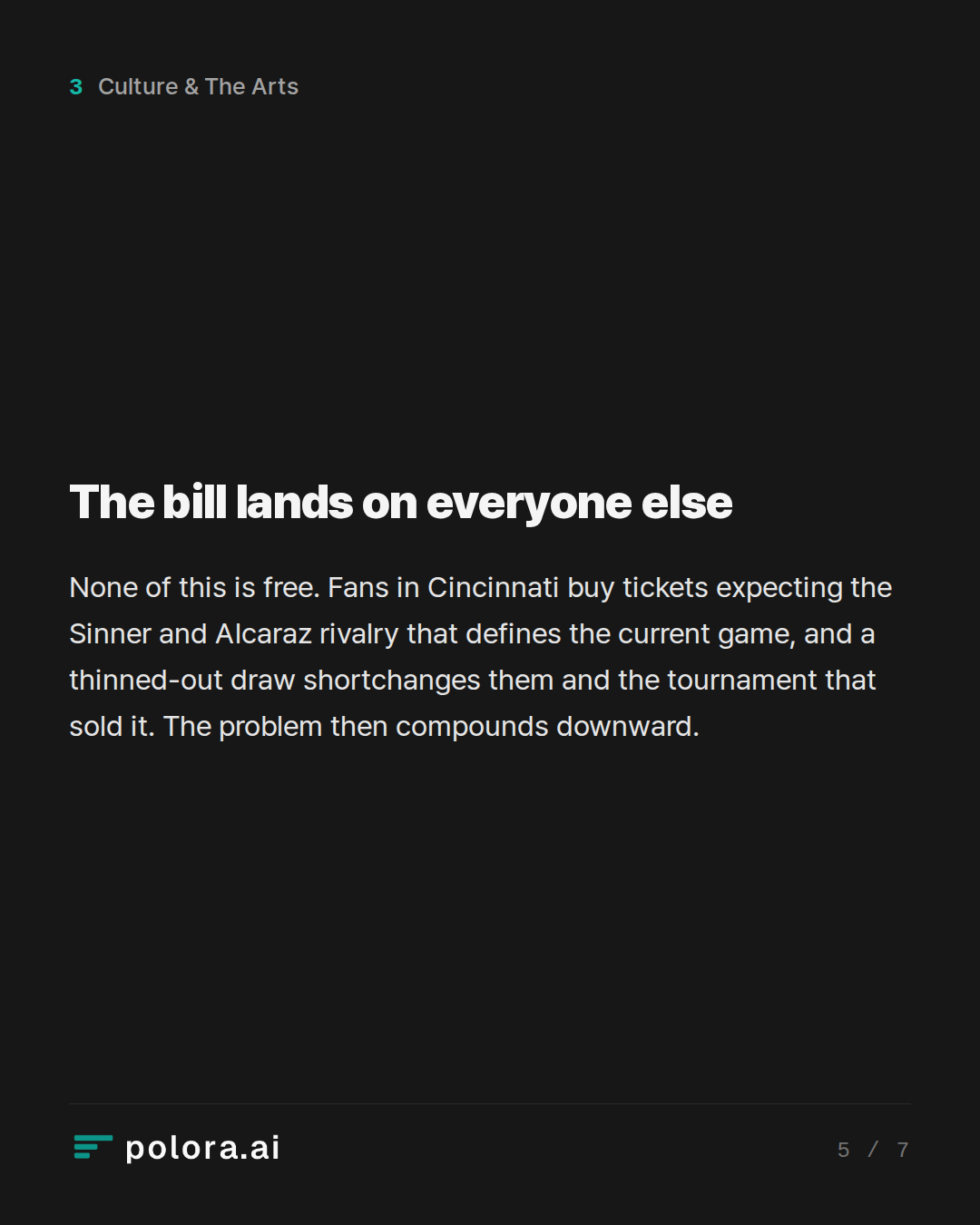 The bill lands on everyone else