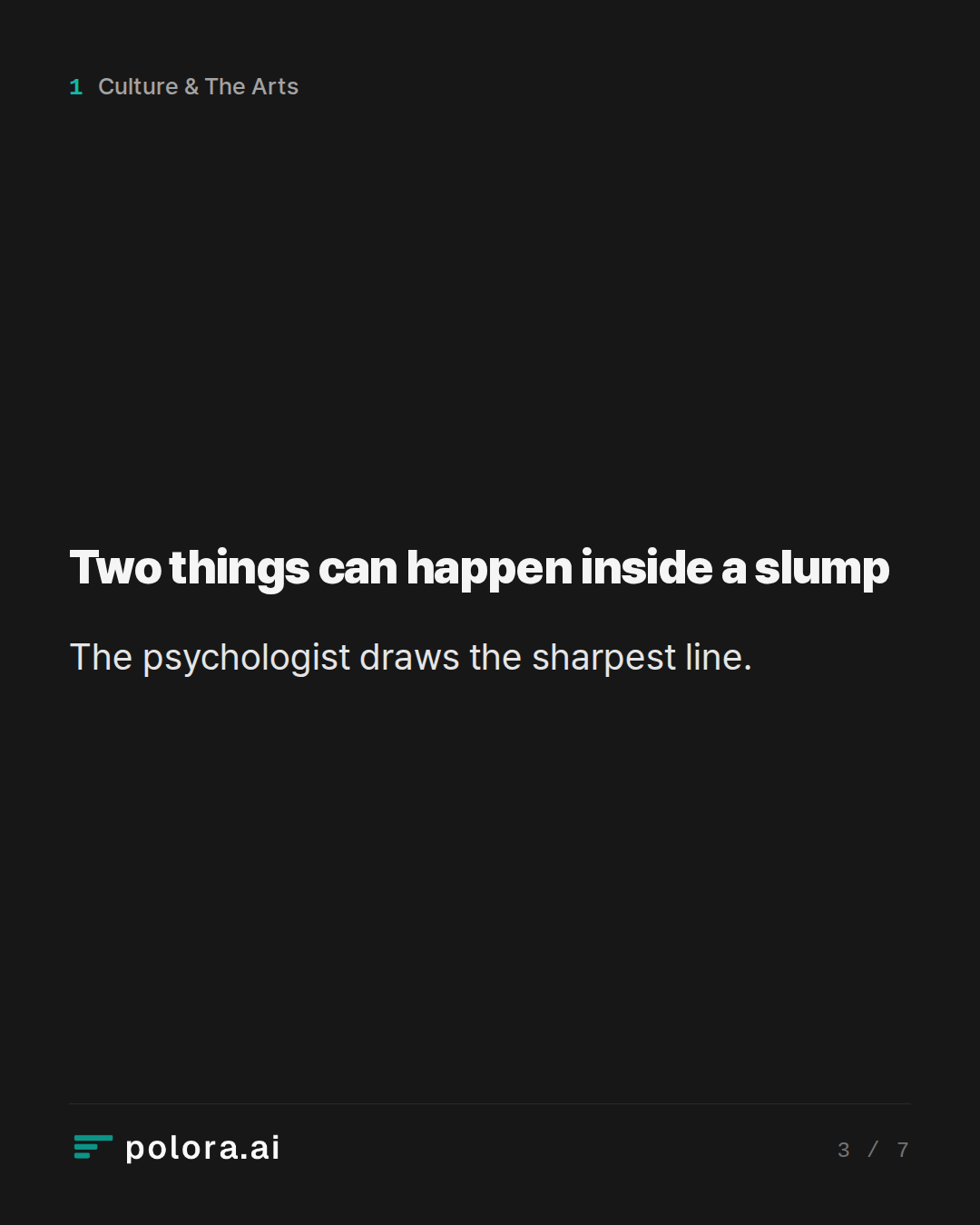 Two things can happen inside a slump