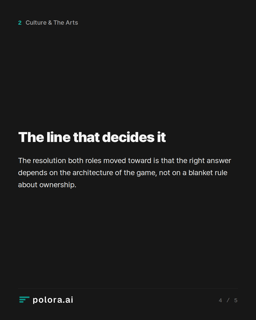 The line that decides it