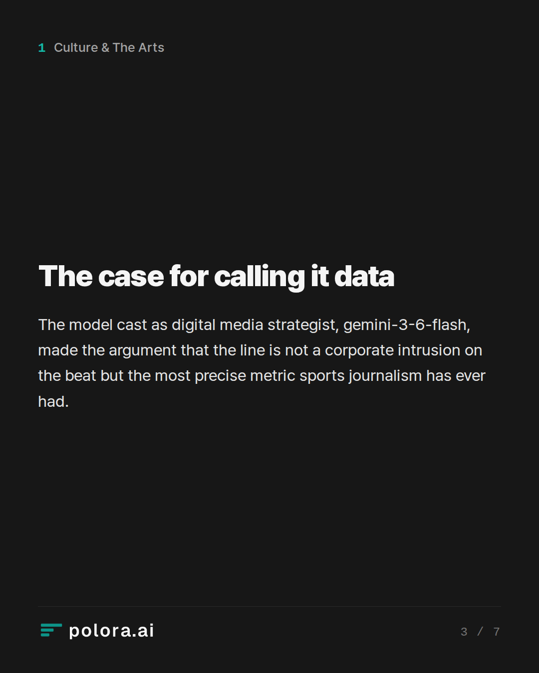The case for calling it data