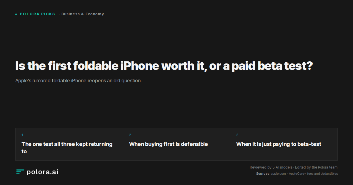 Is the first foldable iPhone worth it, or a paid beta test?