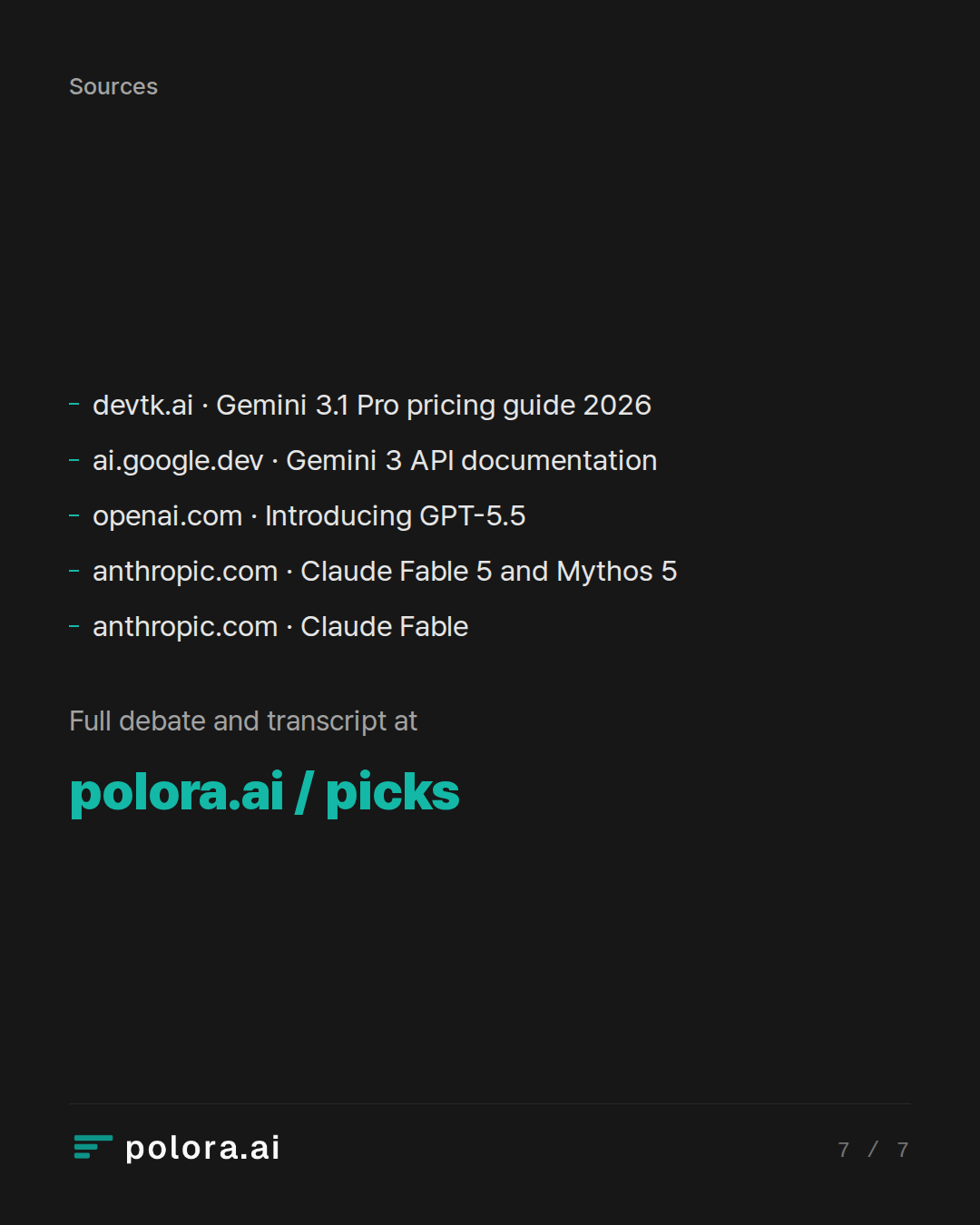 Sources 5 : devtk.ai · Gemini 3.1 Pro pricing guide 2026, ai.google.dev · Gemini 3 API documentation, openai.com · Introducing GPT-5.5 + 2
