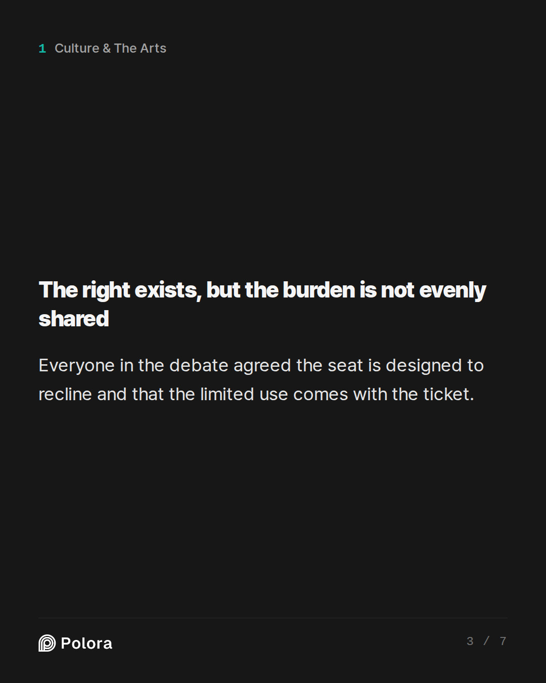 The right exists, but the burden is not evenly shared