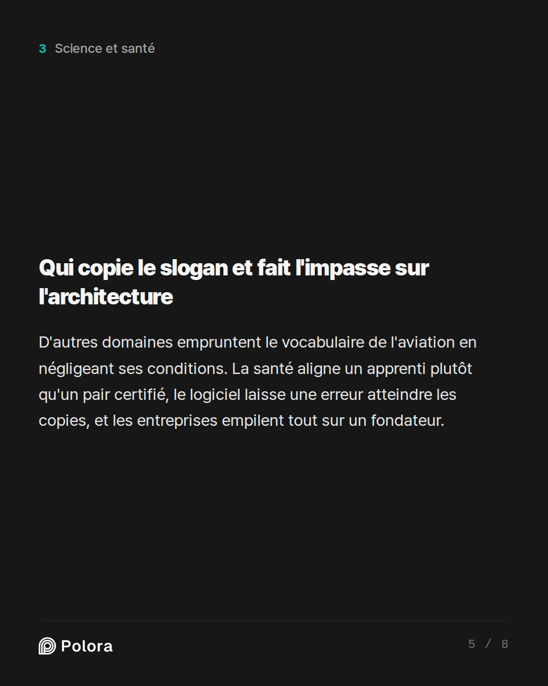Qui copie le slogan et fait l'impasse sur l'architecture