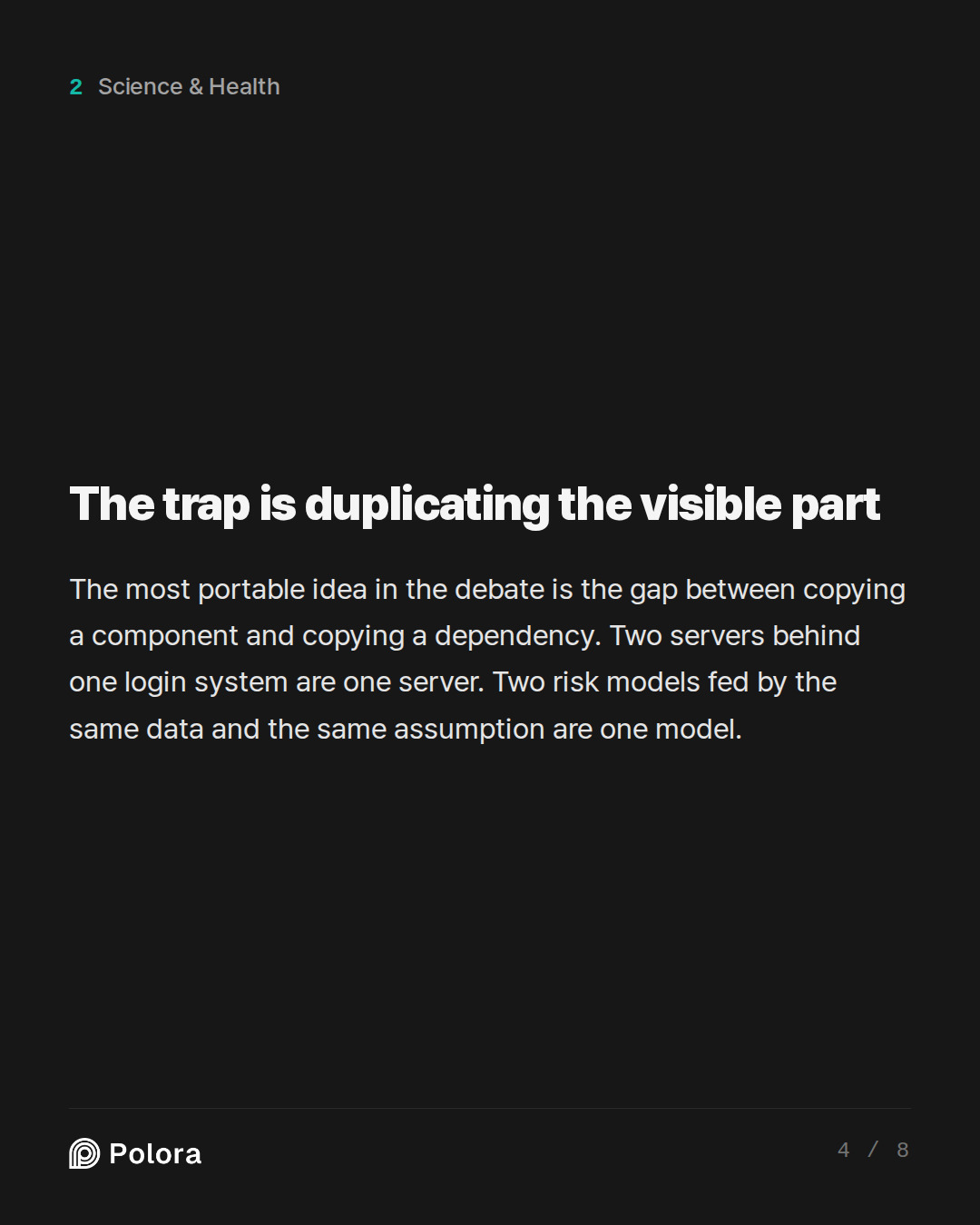 The trap is duplicating the visible part