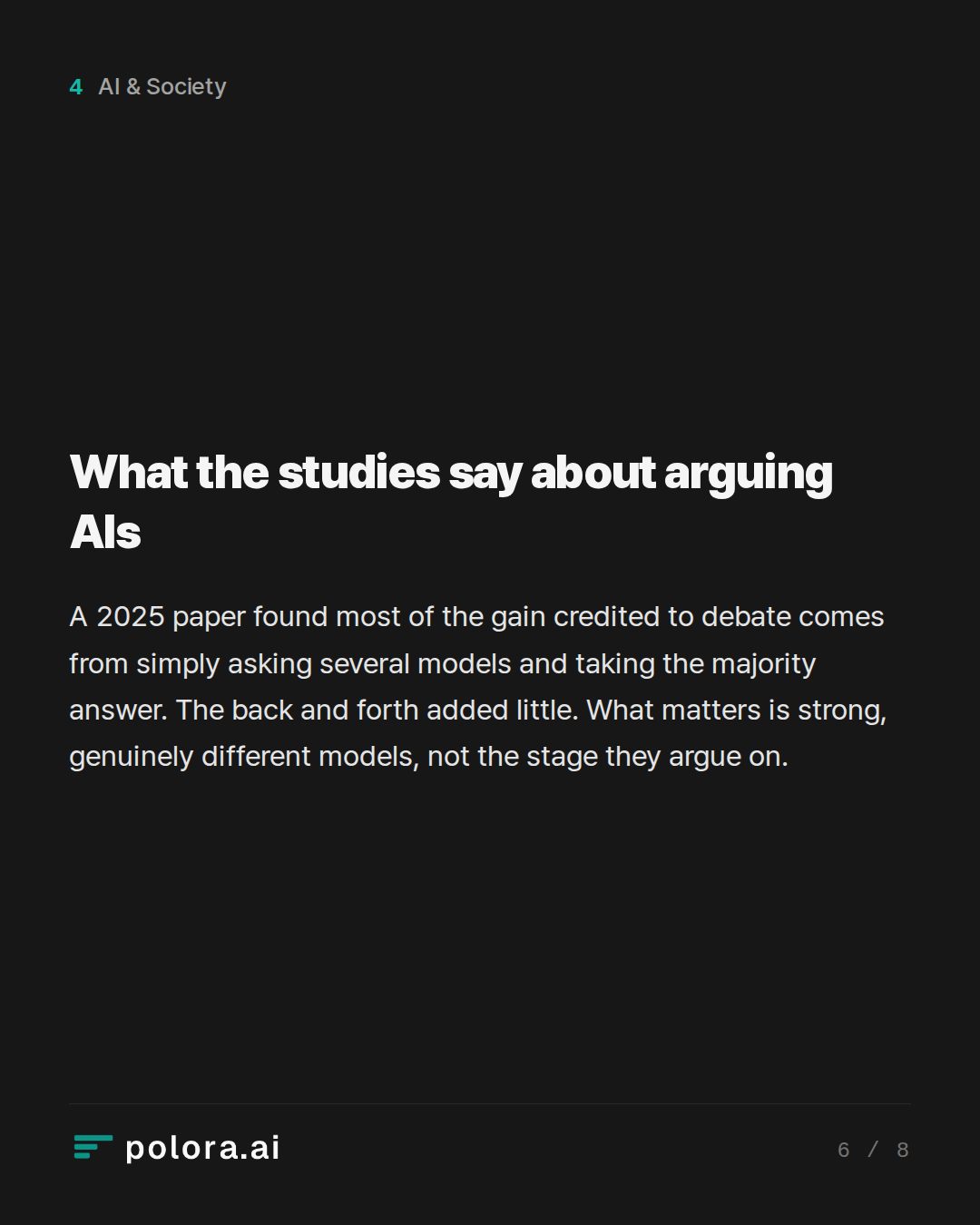 What the studies say about arguing AIs