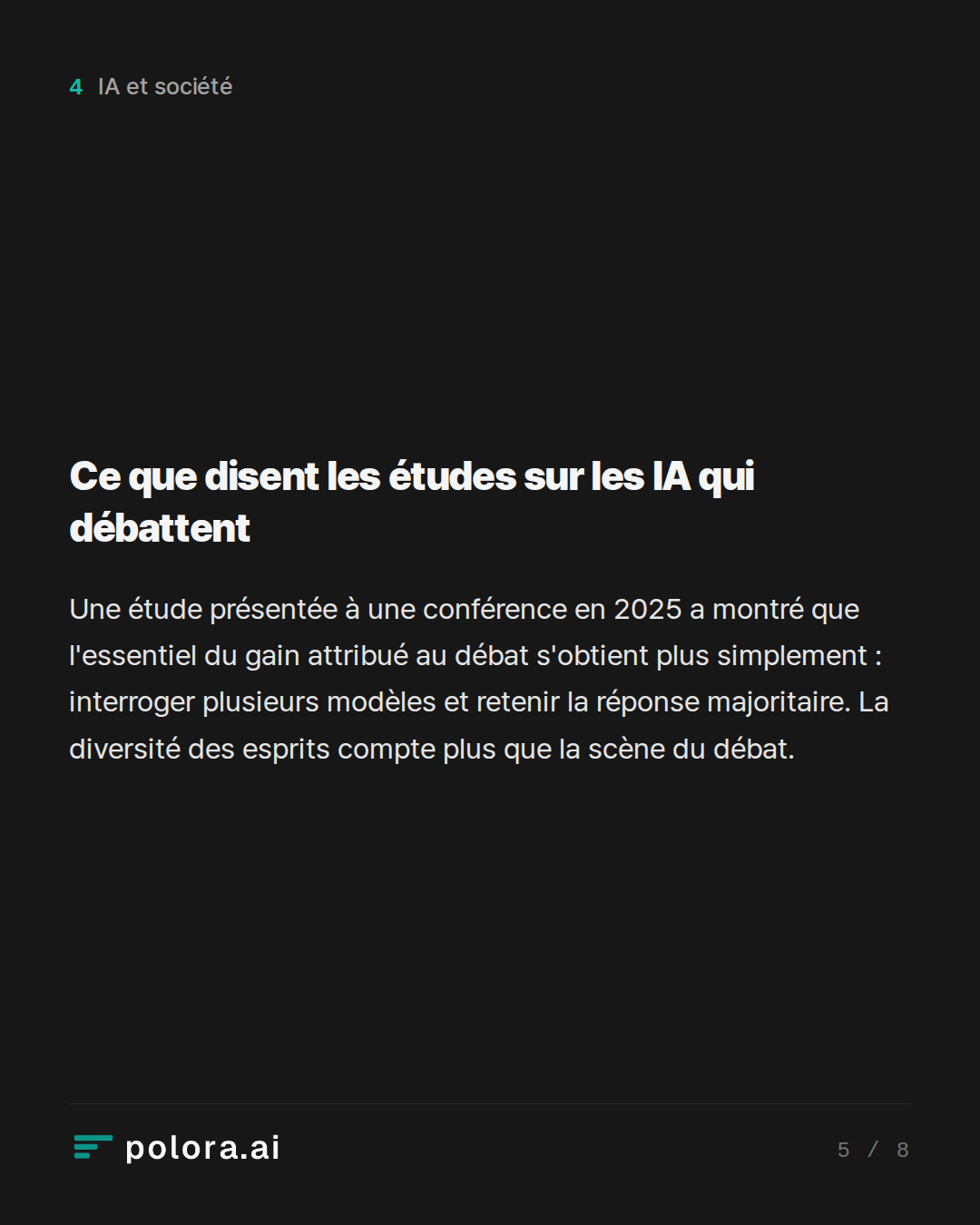 Ce que disent les études sur les IA qui débattent