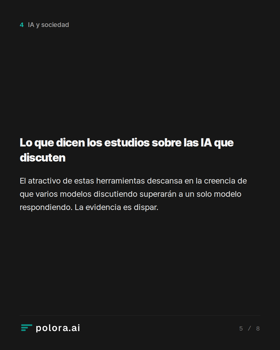 Lo que dicen los estudios sobre las IA que discuten