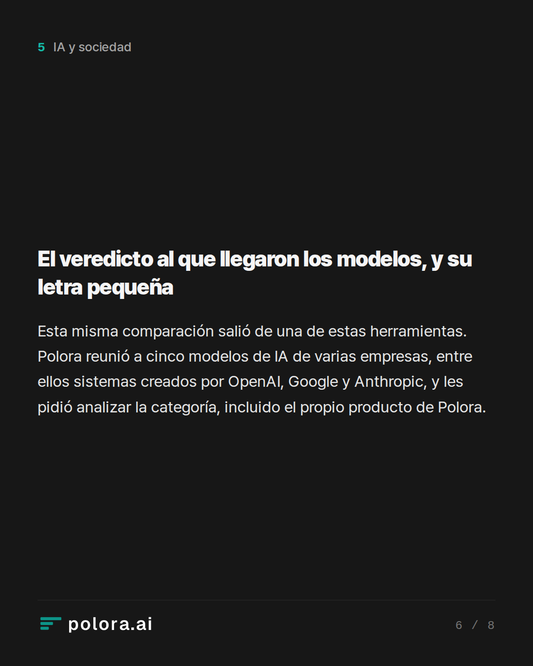 El veredicto al que llegaron los modelos, y su letra pequeña