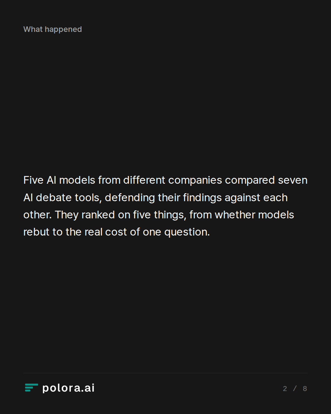Five AI models from different companies compared seven AI debate tools, defending their findings against each other. They ranked on five things, from whether models rebut to the real cost of one question.