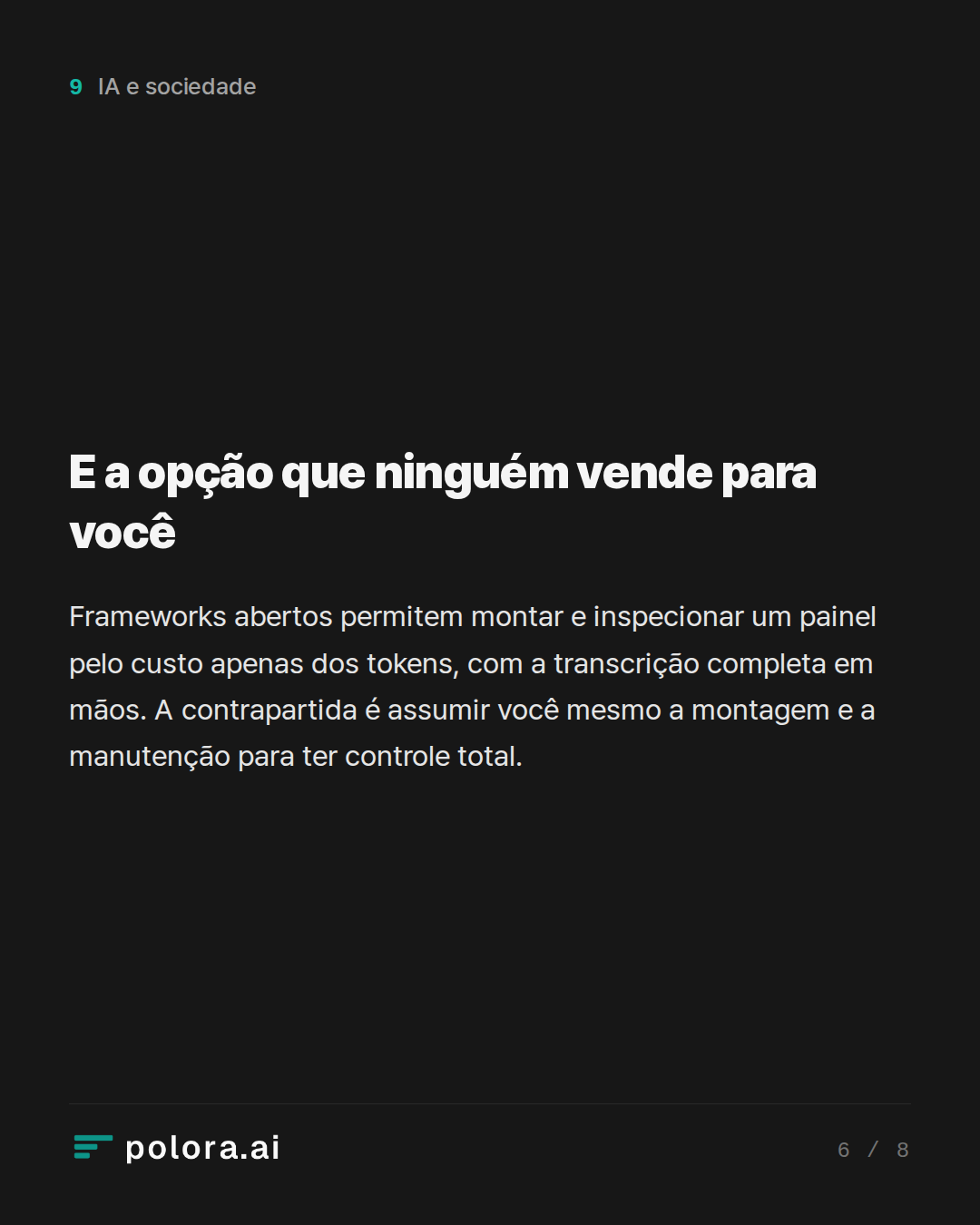 E a opção que ninguém vende para você