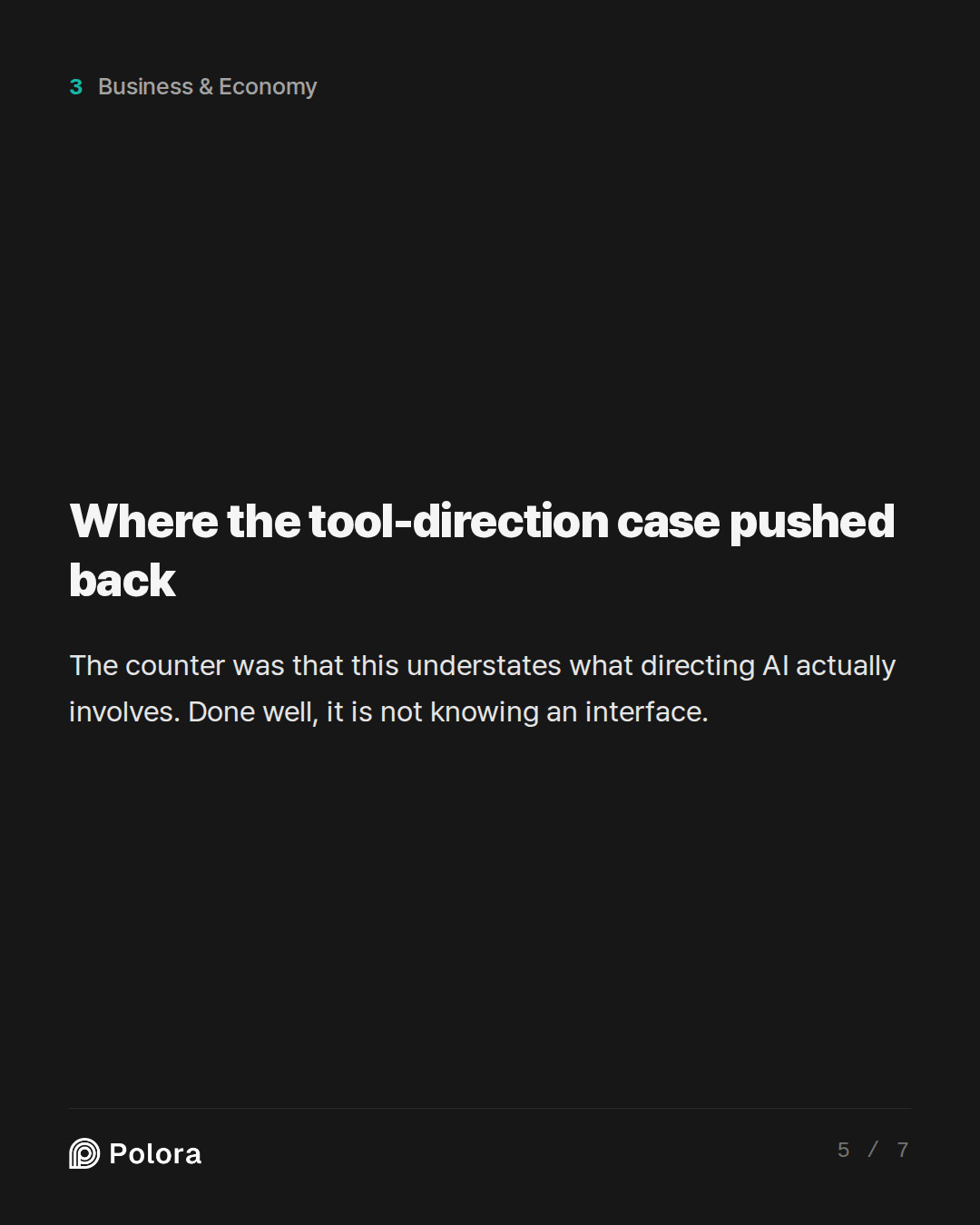 Where the tool-direction case pushed back