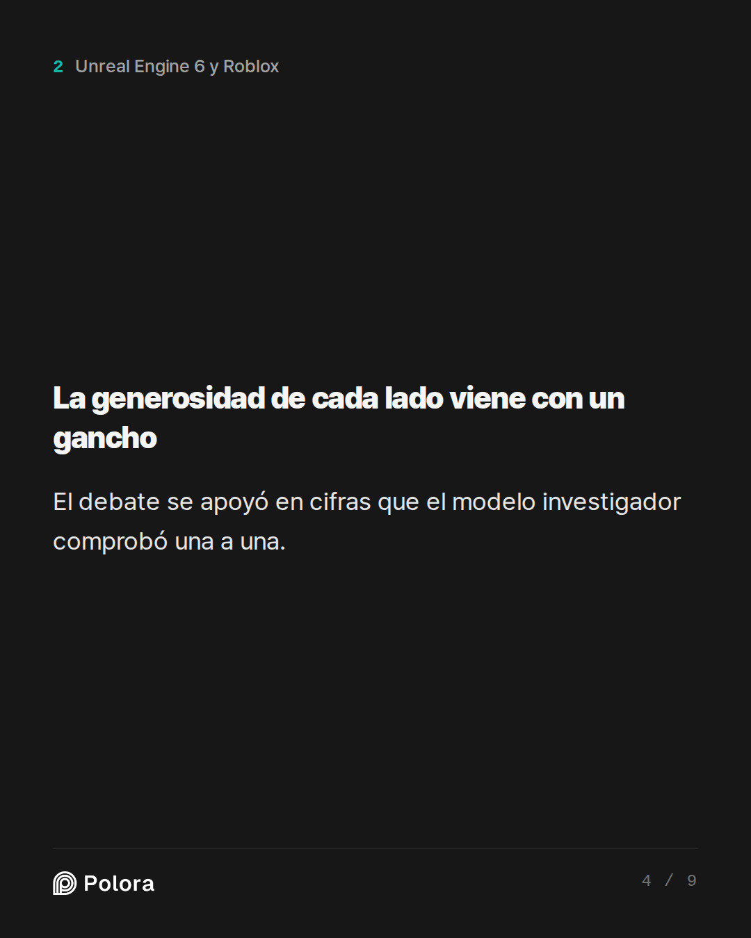 La generosidad de cada lado viene con un gancho