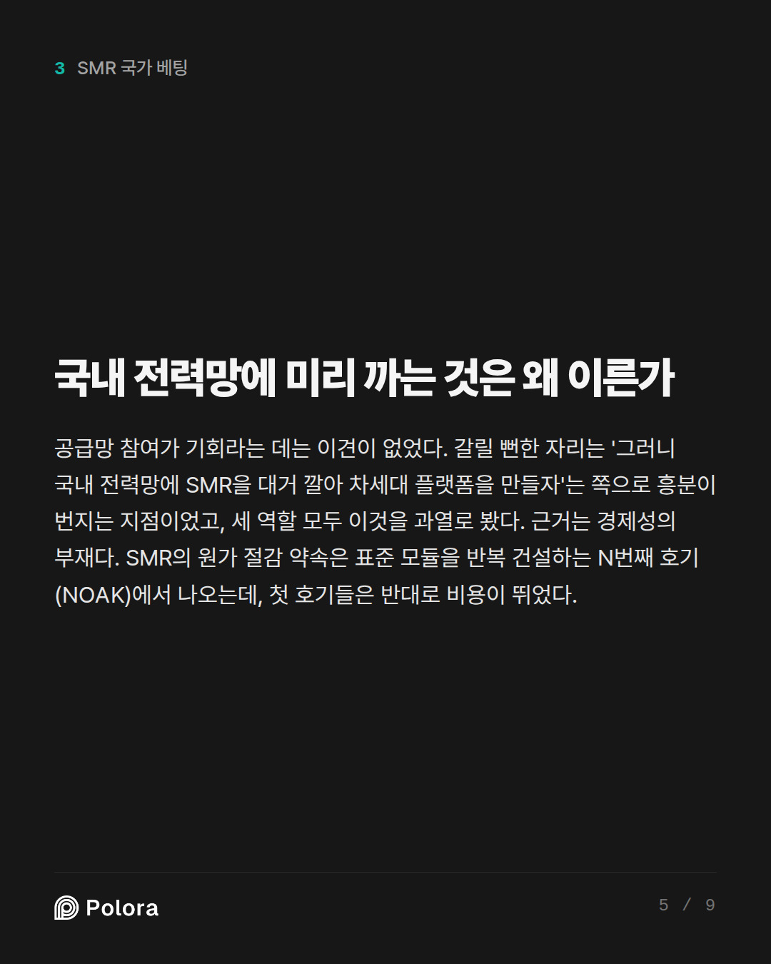 국내 전력망에 미리 까는 것은 왜 이른가