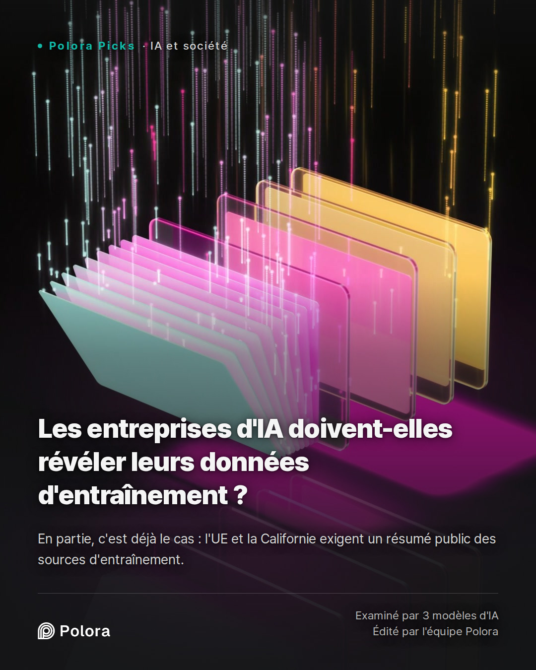 Les entreprises d'IA doivent-elles révéler leurs données d'entraînement ?