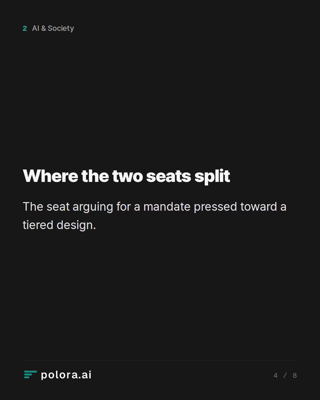Where the two seats split