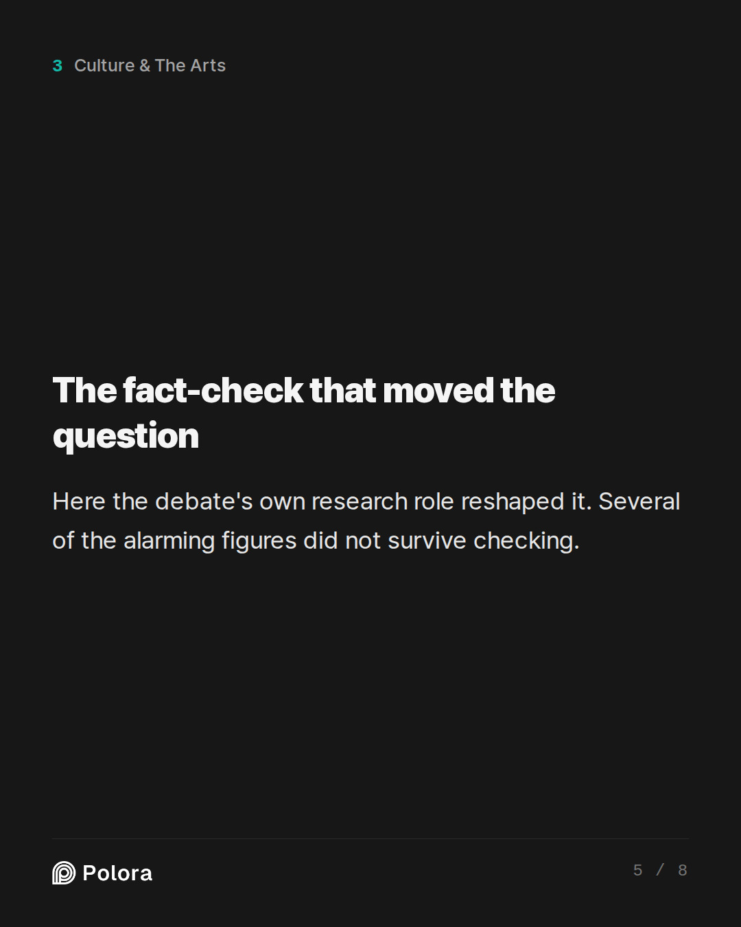 The fact-check that moved the question