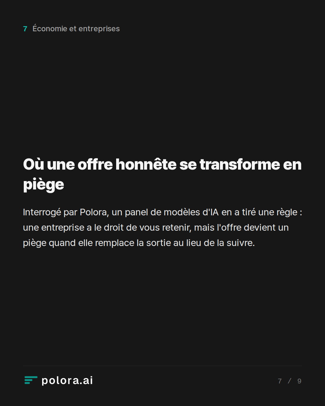 Où une offre honnête se transforme en piège