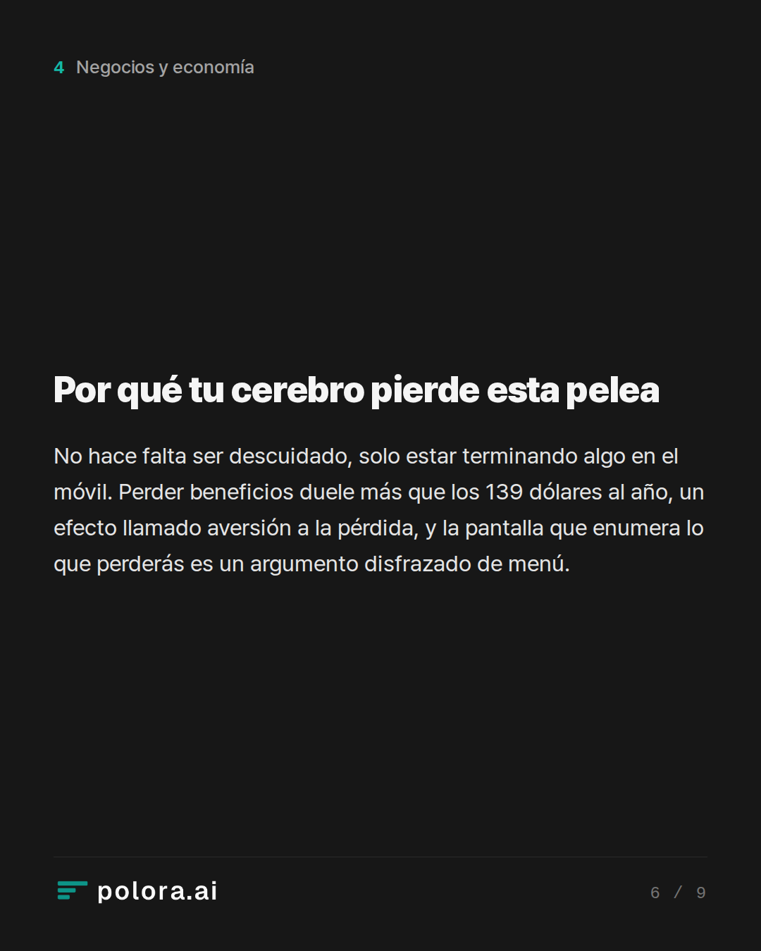 Por qué tu cerebro pierde esta pelea