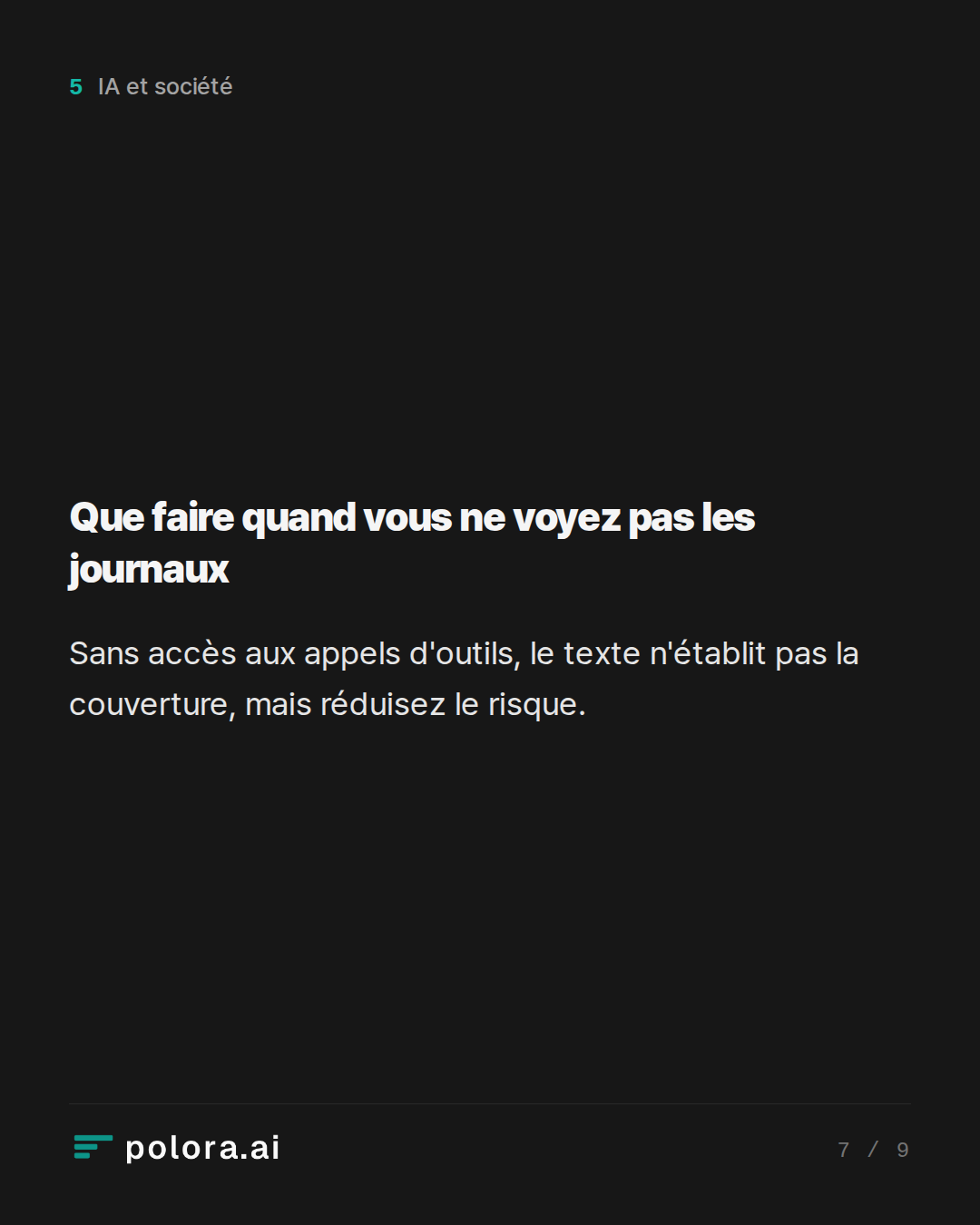 Que faire quand vous ne voyez pas les journaux
