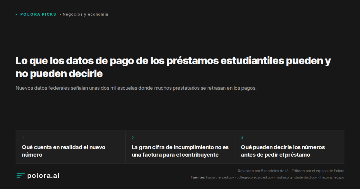 Lo que los datos de pago de los préstamos estudiantiles pueden y no pueden decirle