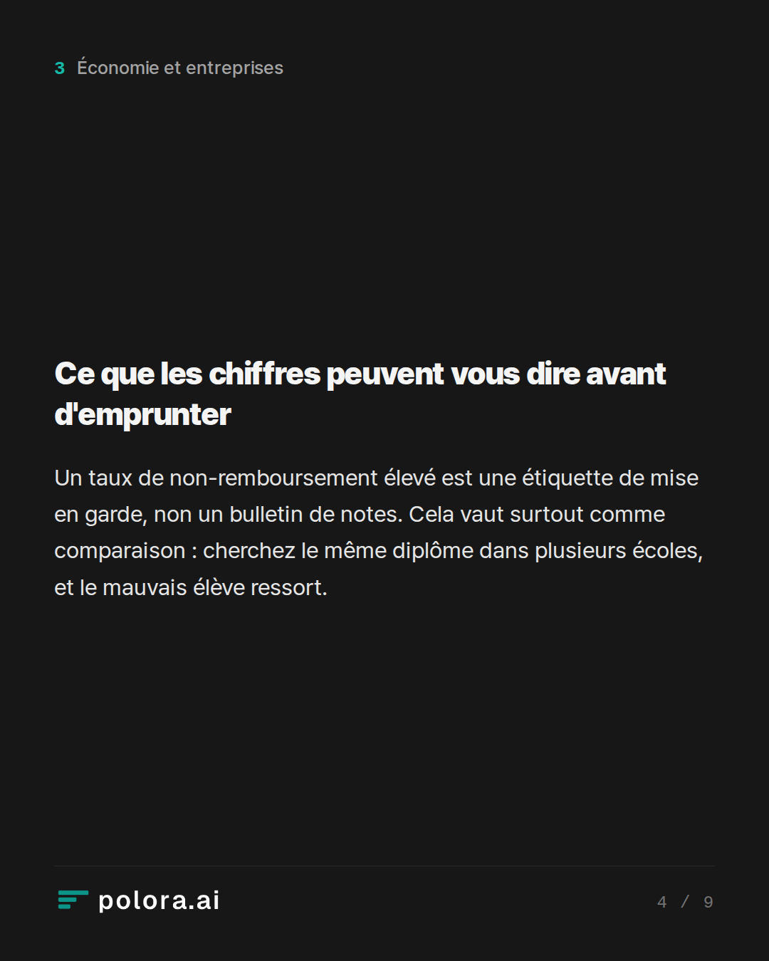 Ce que les chiffres peuvent vous dire avant d'emprunter
