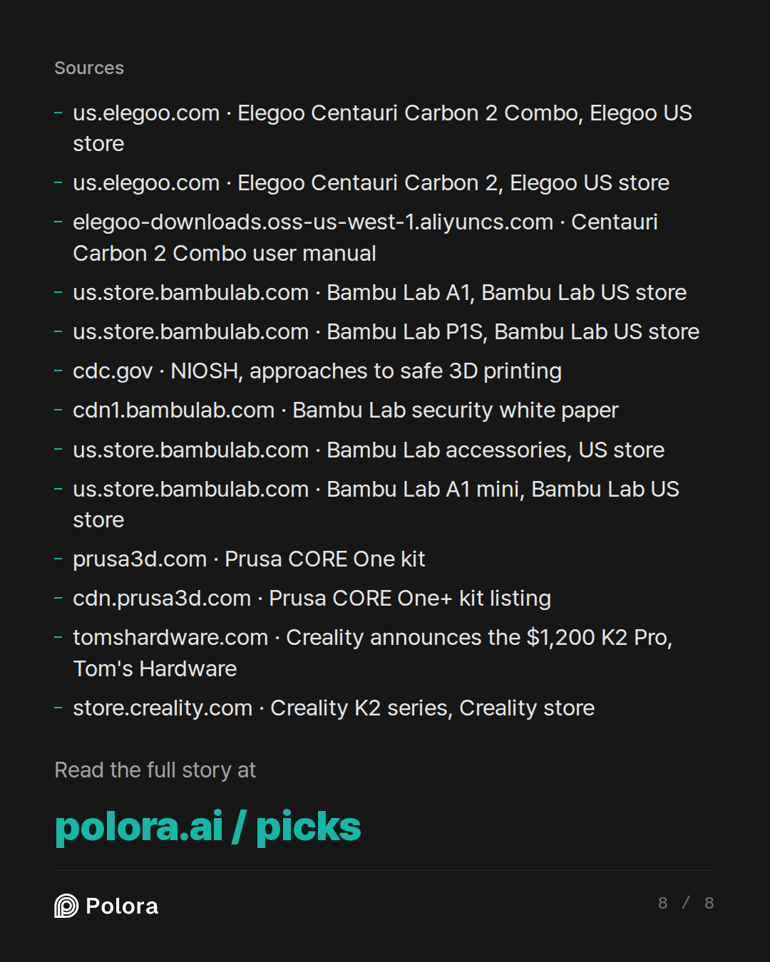 Sources 13 : us.elegoo.com · Elegoo Centauri Carbon 2 Combo, Elegoo US store, us.elegoo.com · Elegoo Centauri Carbon 2, Elegoo US store, elegoo-downloads.oss-us-west-1.aliyuncs.com · Centauri Carbon 2 Combo user manual + 10