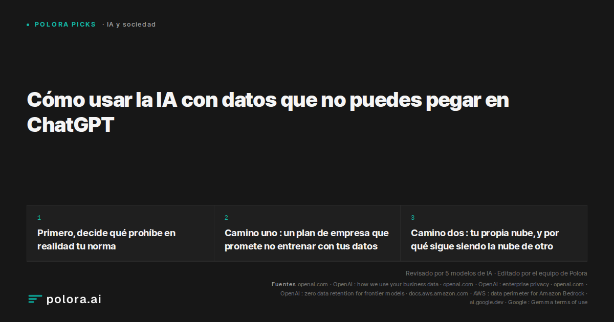 Cómo usar la IA con datos que no puedes pegar en ChatGPT