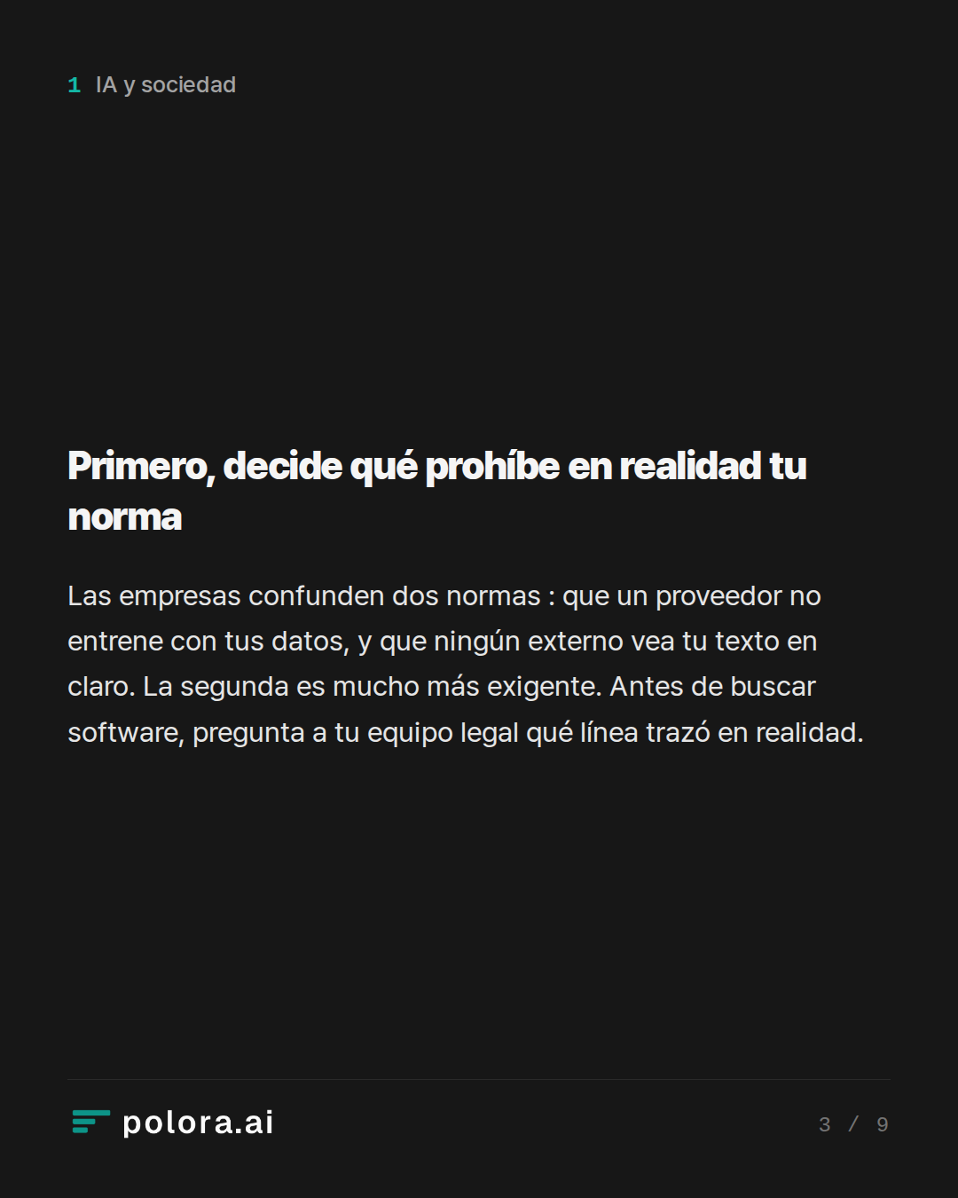 Primero, decide qué prohíbe en realidad tu norma