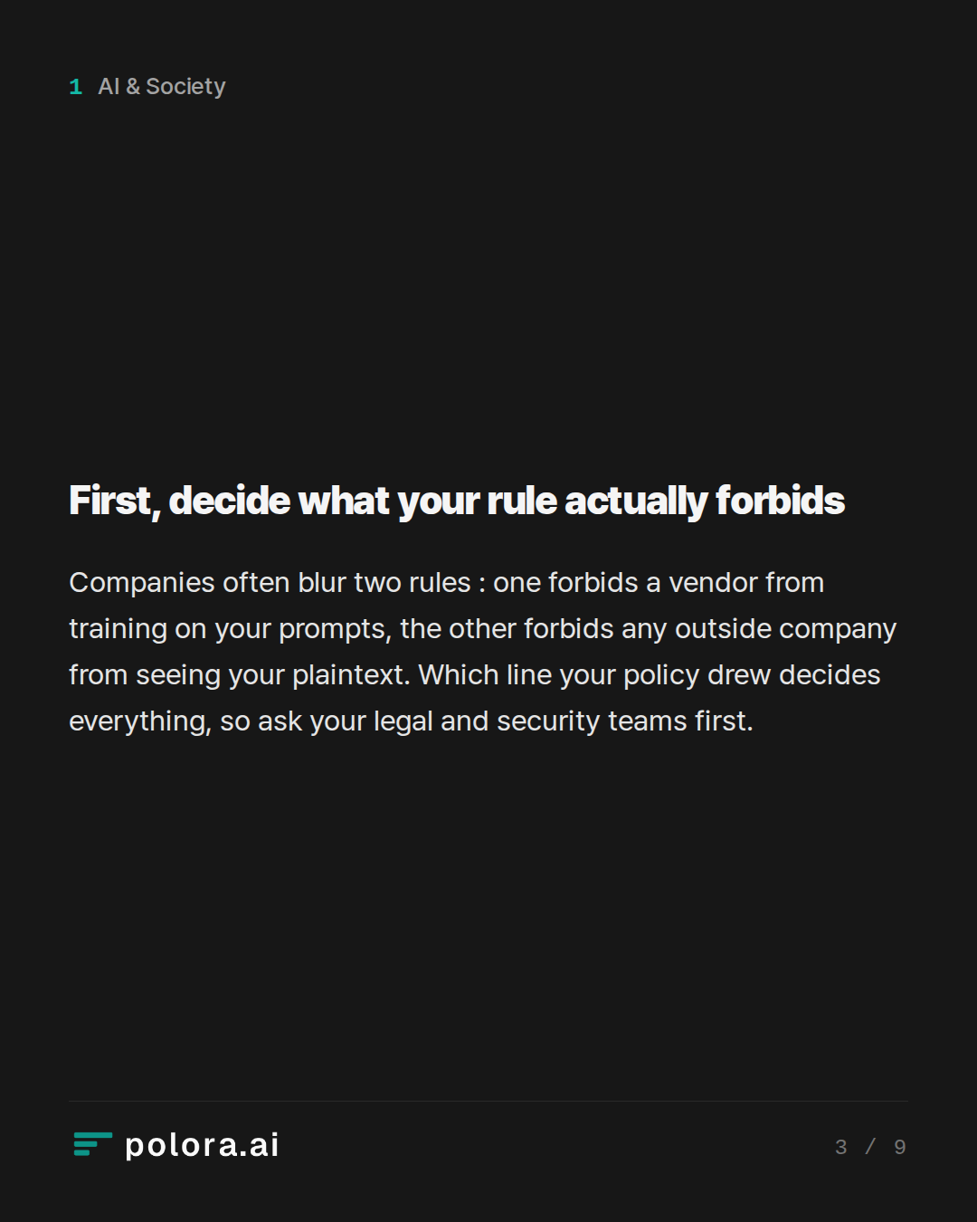 First, decide what your rule actually forbids