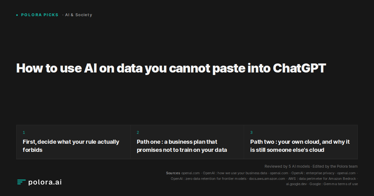 How to use AI on data you cannot paste into ChatGPT