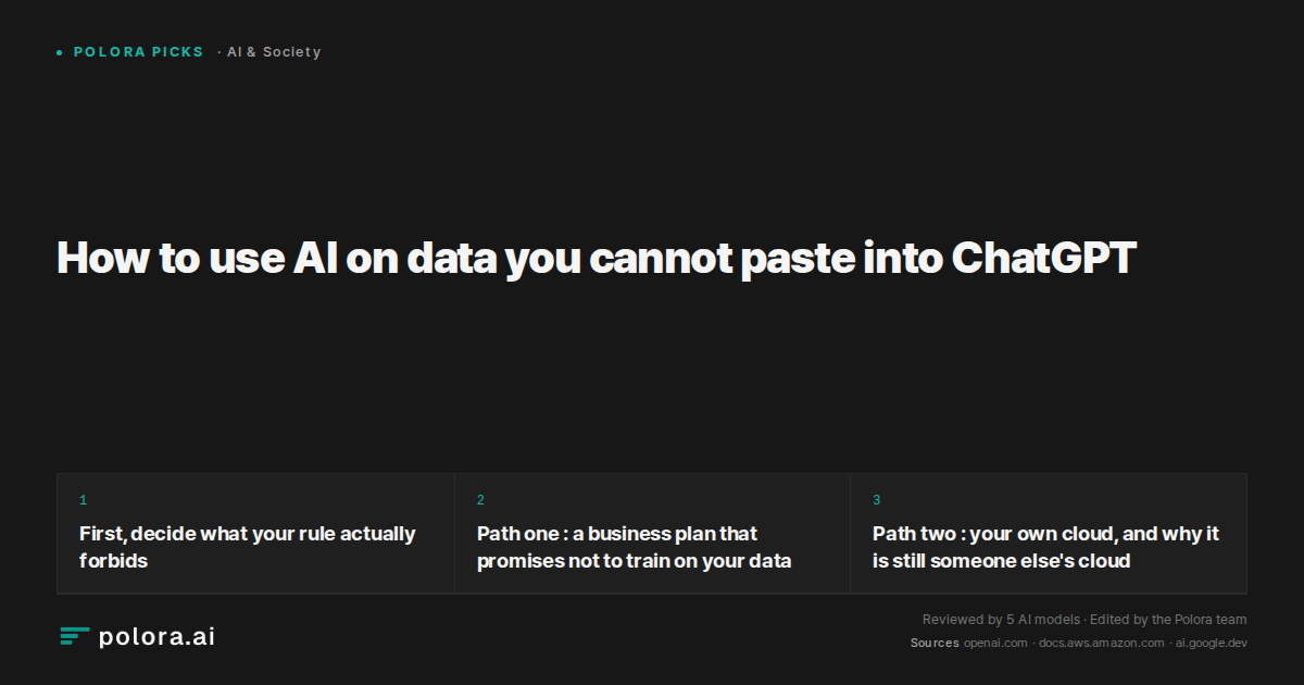 How to use AI on data you cannot paste into ChatGPT
