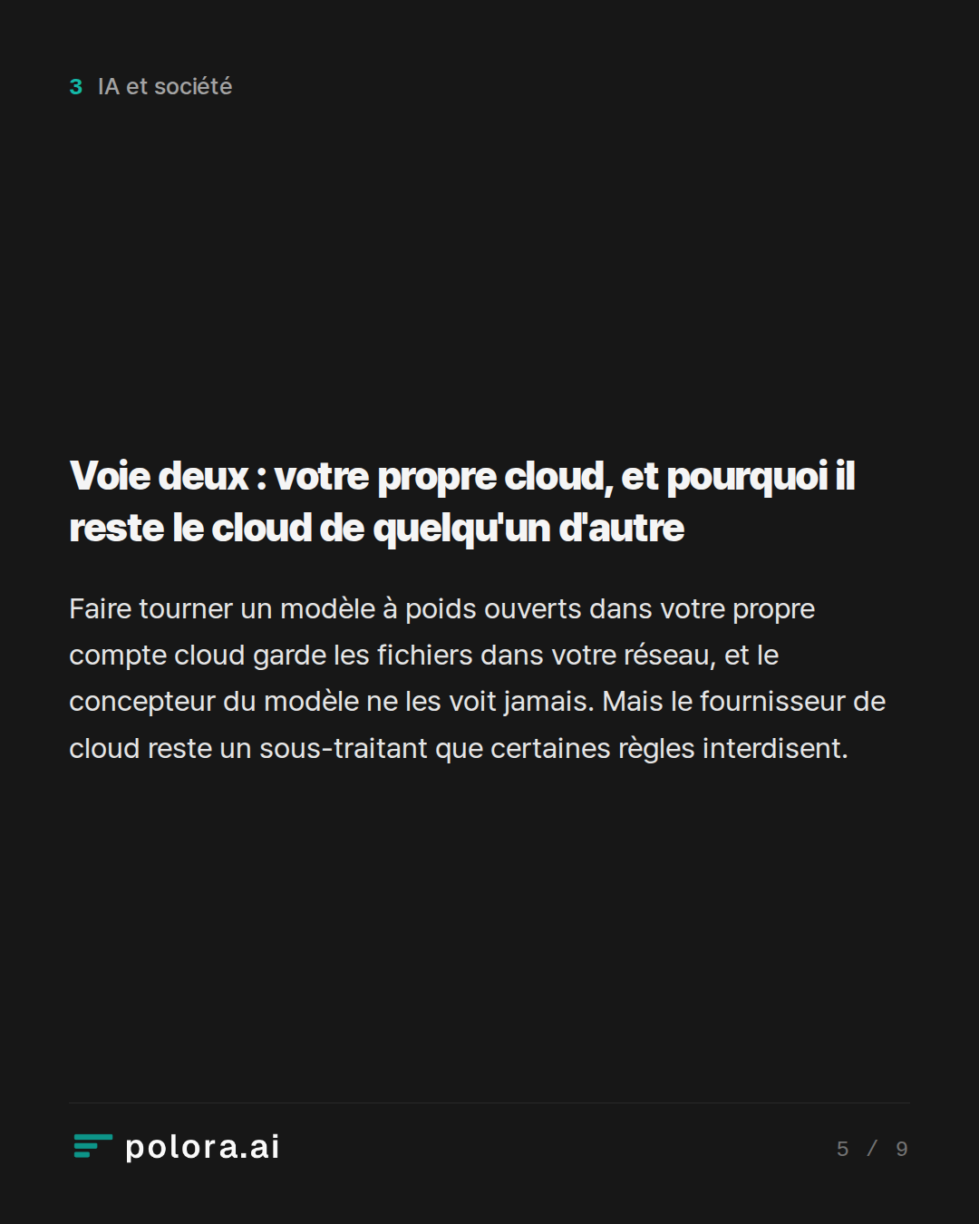Voie deux : votre propre cloud, et pourquoi il reste le cloud de quelqu'un d'autre
