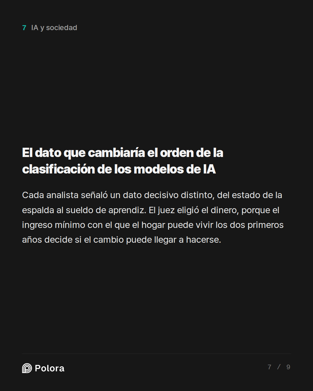 El dato que cambiaría el orden de la clasificación de los modelos de IA