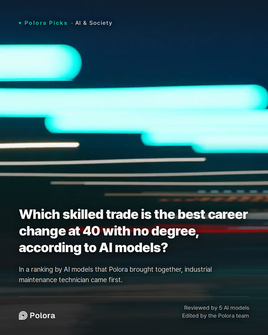 Which skilled trade is the best career change at 40 with no degree, according to AI models?