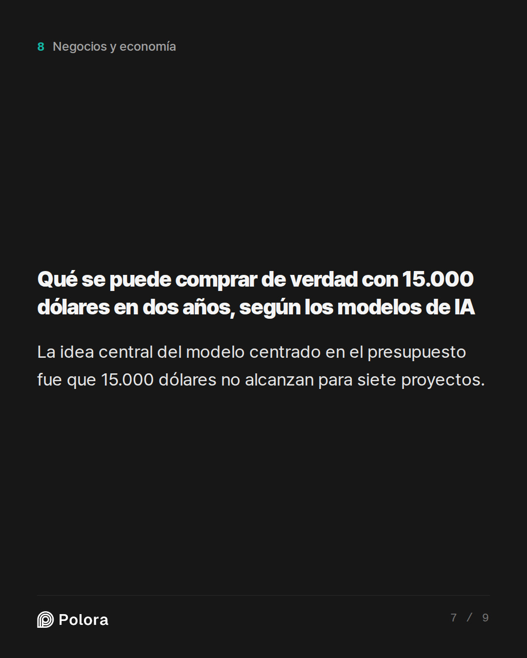Qué se puede comprar de verdad con 15.000 dólares en dos años, según los modelos de IA