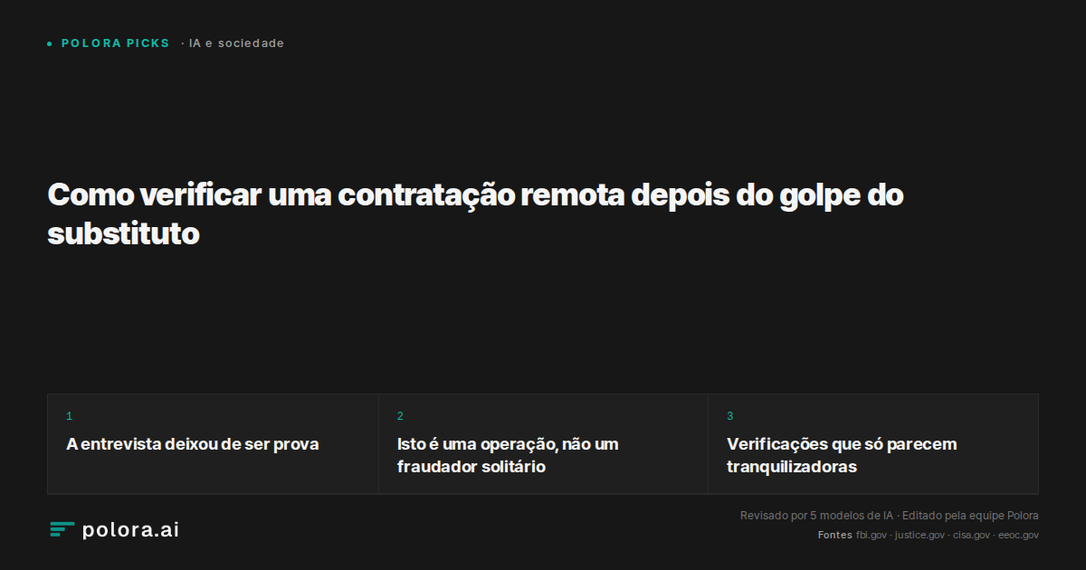 Como verificar uma contratação remota depois do golpe do substituto