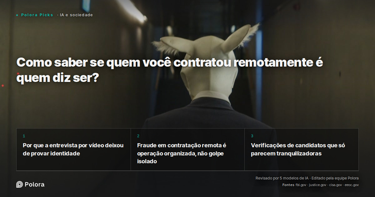 Como saber se quem você contratou remotamente é quem diz ser?