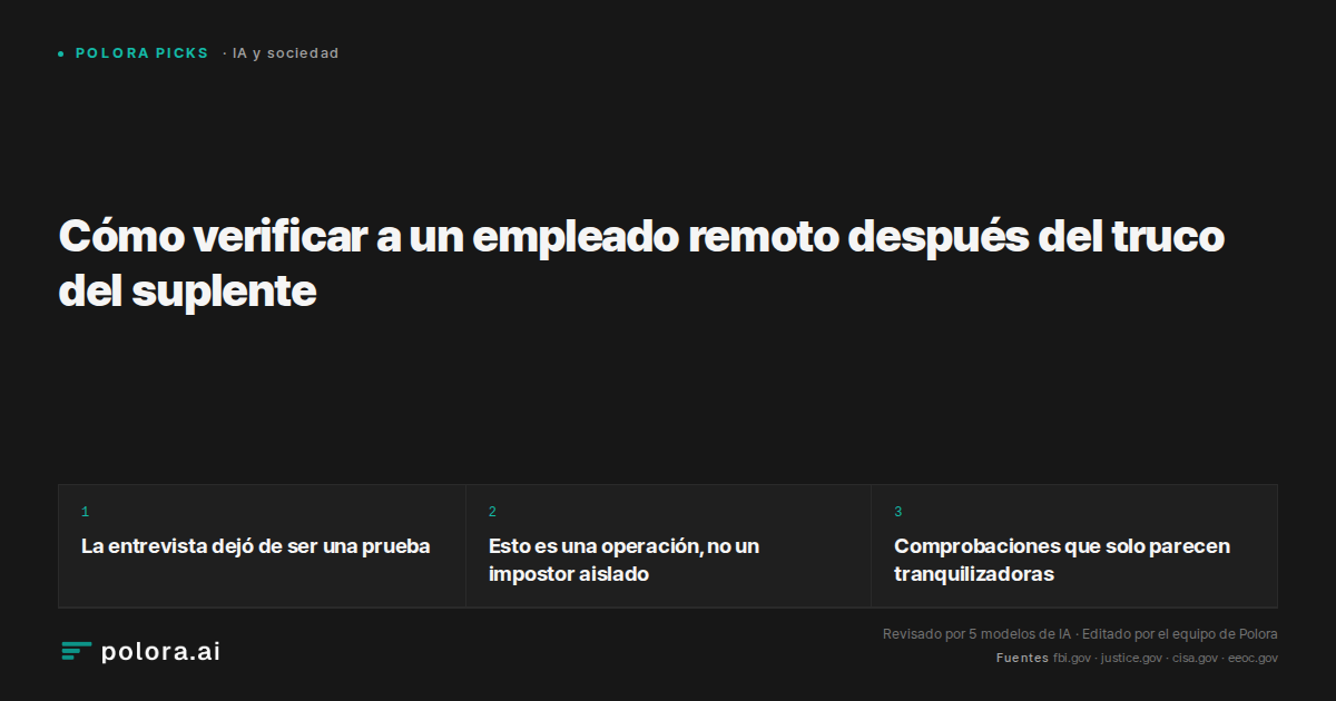 Cómo verificar a un empleado remoto después del truco del suplente