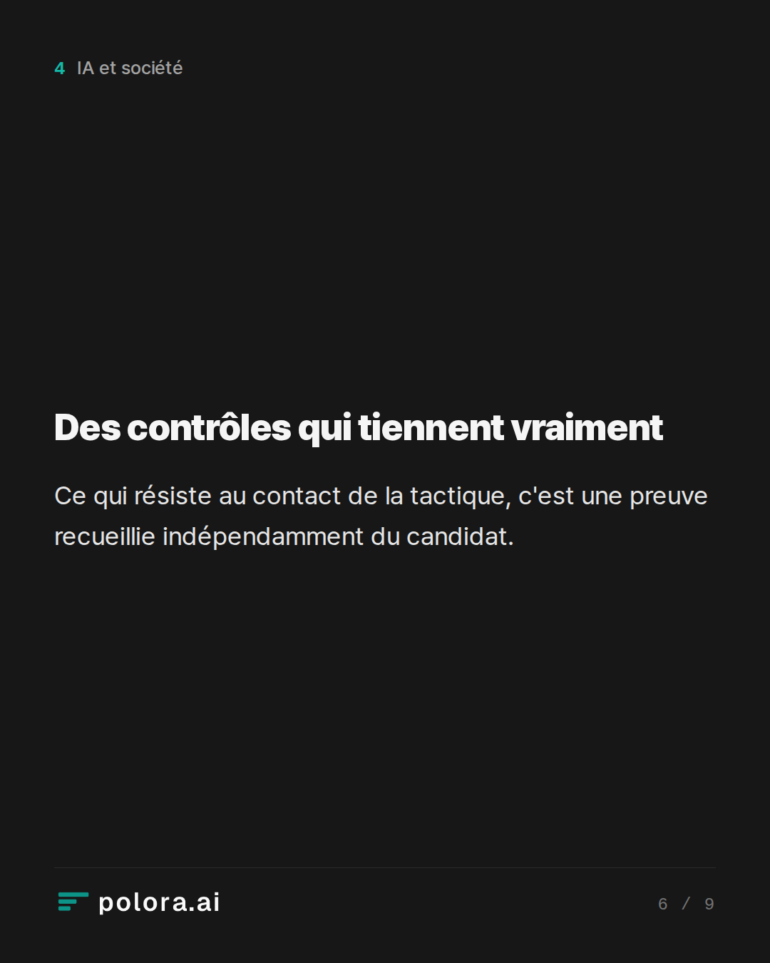 Des contrôles qui tiennent vraiment